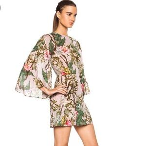 ISABEL MARANT ETOILE Weston Printed Cotton Voile Dress in Antiqued Pink